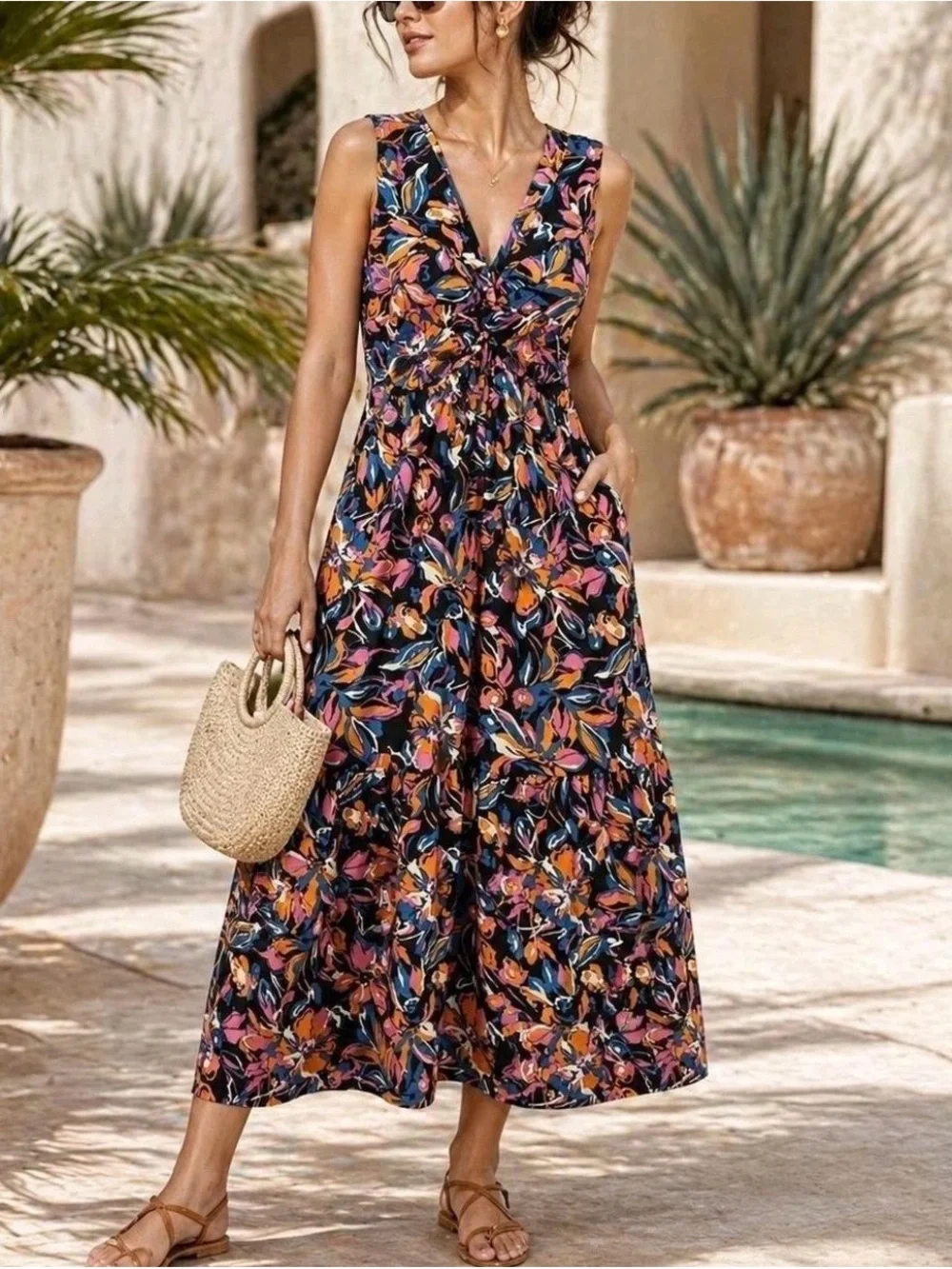 fcuk midi dress French Connection Fluid Midi Dress